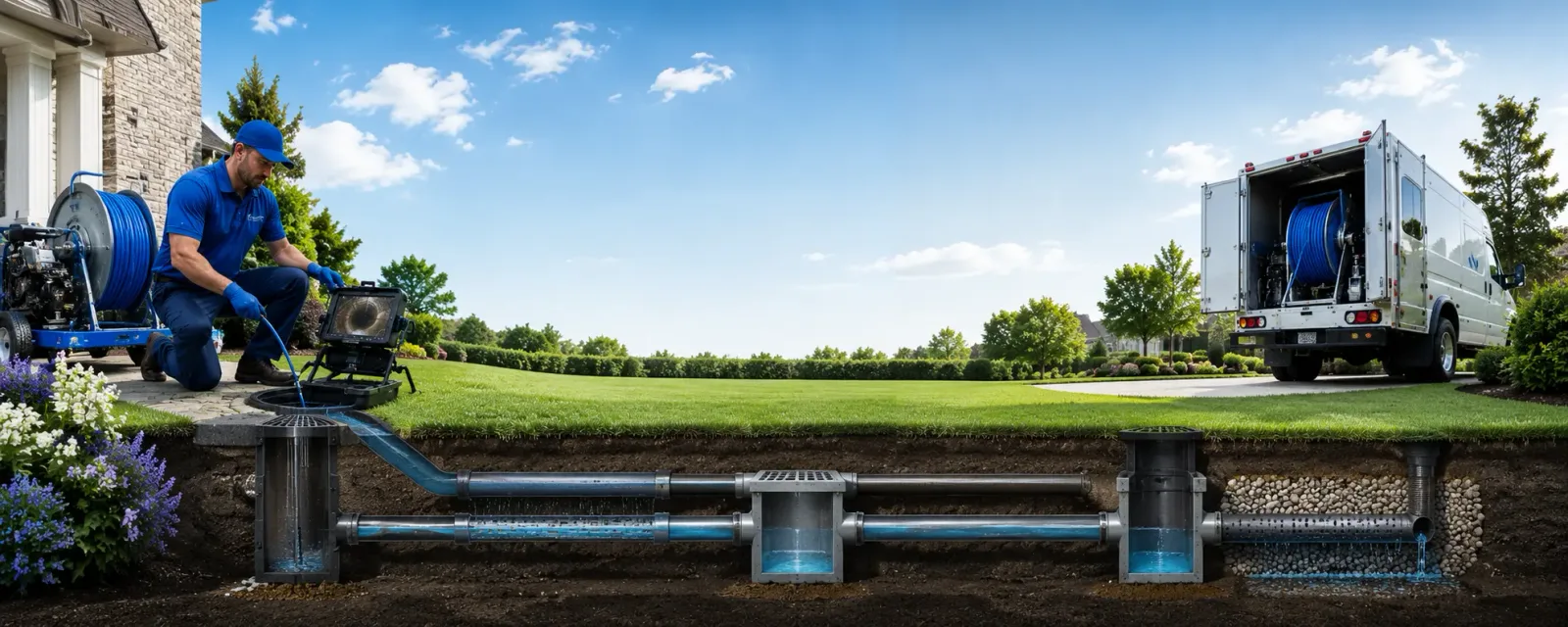 Outdoor drain cleaning information for Milton, IL